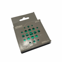 Häftklammer Rapid Soon 24/6, färgade, Grön, 2000 klamrar/ask