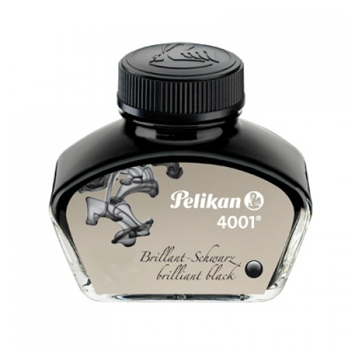 Bläck till reservoarpenna Pelikan 4001 Glasflaska 30ml Svart