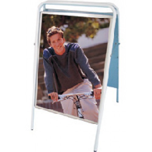 Gatuställ / Gatupratare / Trottoarpratare SIGN 50x70 cm Vit