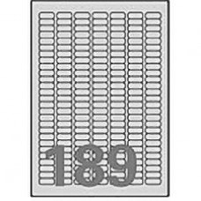 Polyesteretikett Laser Avery L6008 silver 25,4x10,0 3780st/fp