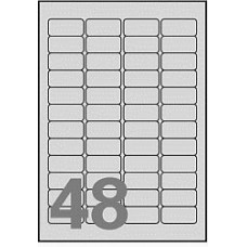 Polyesteretikett Laser Avery L6009 silver 45,7x21,3 960st/fp