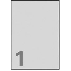 Polyesteretikett Laser Avery L6013 silver 210x297 (A4) 20st/fp