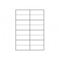 Etikett TopStick universal 8712, A4, 105x37mm Vit, 100 ark (1600 st etiketter) Etikett TopStick universal 8712, A4, 105x37mm Vit, 100 ark (1600 st etiketter)