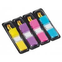 Märkflik Post-it Index Split flag 1/2" (11,9x43,1mm) 683-4AB Neon, 35 flikar x 4 färger/fp Märkflik Post-it Index Split flag 1/2" (11,9x43,1mm) 683-4AB Neon, 35 flikar x 4 färger/fp