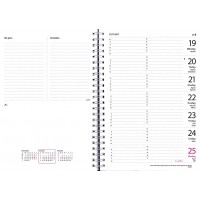 Veckokalender Burde 1181 Chefskalendern Svart skinn
