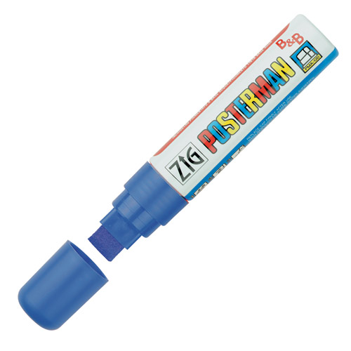 Märkpenna Zig Posterman marker B&B PMA-120 15mm Blå 1/fp