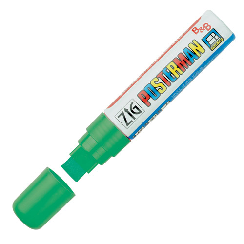 Märkpenna Zig Posterman marker B&B PMA-120 15mm Grön 1/fp