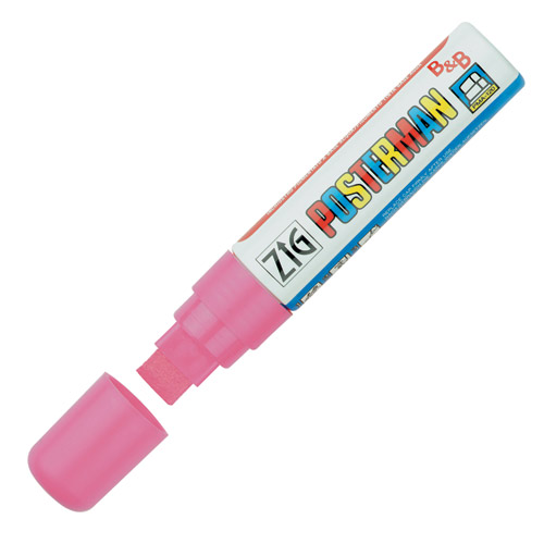 Märkpenna Zig Posterman marker B&B PMA-120 15mm Rosa 1/fp