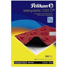 Maskinkarbon A4 Pelikan Interplastic 1022G Svart 10/fp