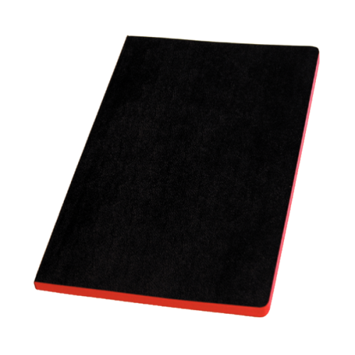 Vaxduksbok A6 72 blad linjerad Svart 1/fp