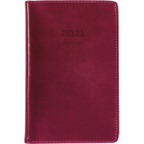 Fickkalender Burde Prestige 3345 Rött konstläder med atlas Fickkalender Burde Prestige 3345 Rött konstläder med atlas