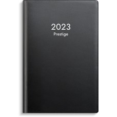 Fickkalender Burde Prestige 3343, 83x127mm, Svart plast