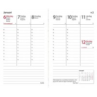 Fickkalender Burde Lilla prestige 3246 Svart konstläder Fickkalender Burde Lilla prestige 3246 Svart konstläder