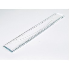 Linjal COM-906 Acrylic-line, glasklar, Klar akryl 30cm