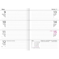 Fickkalender Burde Lilla fickdagboken 3256 Svart konstläder