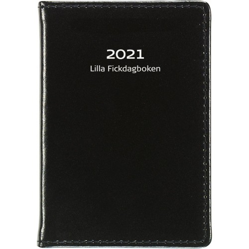 Fickkalender Burde Lilla fickdagboken 3256 Svart konstläder