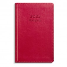 Fickkalender Burde Fickagenda 3328, 82x127mm, Rött konstläder