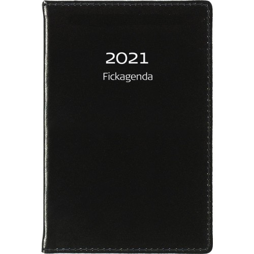 Fickkalender Burde Fickagenda 3326 Svart konstläder