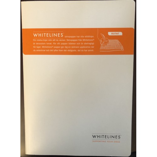 Anteckningsbok Whitelines® Note book A4, 84 blad rutat 1/fp Anteckningsbok Whitelines® Note book A4, 84 blad rutat 1/fp