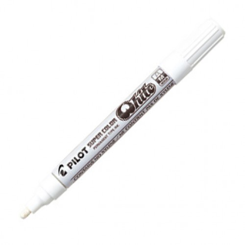 Dekorpenna / märkpenna Pilot SC-W-M Medium Vit 1/fp