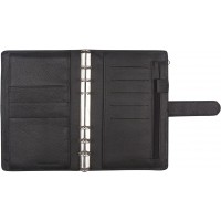Systemkalender Burde Planner 4524 Svart skinn