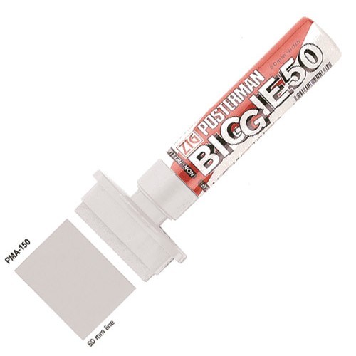 Märkpenna Zig Posterman Biggie 50 PMA-150 50mm Vit 1/fp