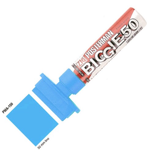 Märkpenna Zig Posterman Biggie 50 PMA-150 50mm Ljusblå 1/fp