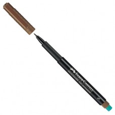 Märkpenna permanent Faber-Castell Multimark 1523 Superfine Brun 1/fp