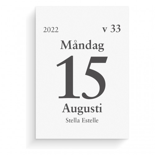 Blockkalender Burde 5221 Dagblock 75x107mm Blockkalender Burde 5221 Dagblock 75x107mm