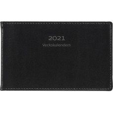Bordskalender Burde 1411 Veckokalendern Svart skinn