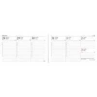 Bordskalender Burde 1412 Veckokalendern Svart plast