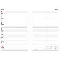 Veckokalender Burde 1073 Kontorskalender Svart konstläder