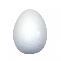 Styroporägg (Frigolitägg) 120x80mm, Vit, 10 ägg/fp (till påskpyssel/julpyssel) - ägg av frigolit