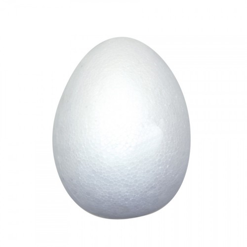 Styroporägg (Frigolitägg) 120x80mm, Vit, 10 ägg/fp (till påskpyssel/julpyssel) - ägg av frigolit