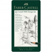 Set blyertspennor Faber-Castell, Castell 9000 5B-5H 12 pennor/fp