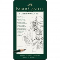 Set blyertspennor Faber-Castell Castell 9000 8B-2H 12 pennor/fp