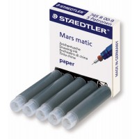Rittusch Staedtler Mars Matic 745 R 00-9 Svart 5 patroner/fp Rittusch Staedtler Mars Matic 745 R 00-9 Svart 5 patroner/fp