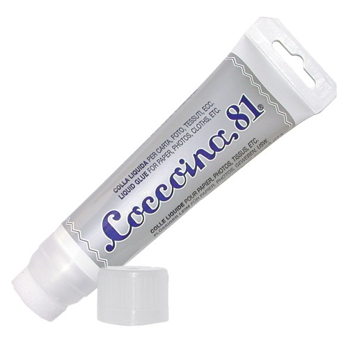 Coccoina 81, flytande lim på tub med svamp 100 gram