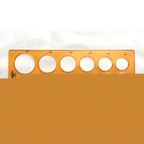 Cirkelmall, 1-30 mm, 18 cirklar