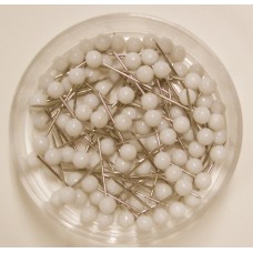 Kartnålar 19mm, Ø 4mm Vit 100/fp