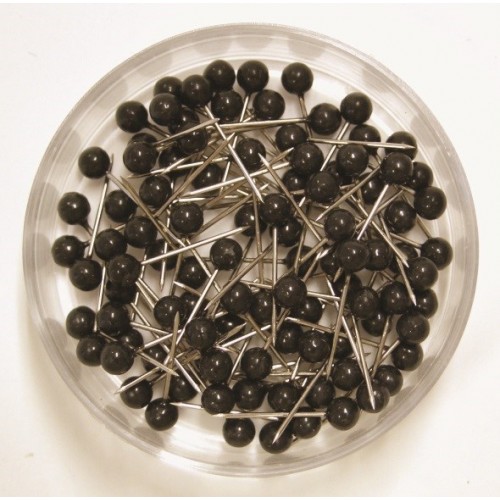 Kartnålar 19mm, Ø 4mm Svart 100/fp