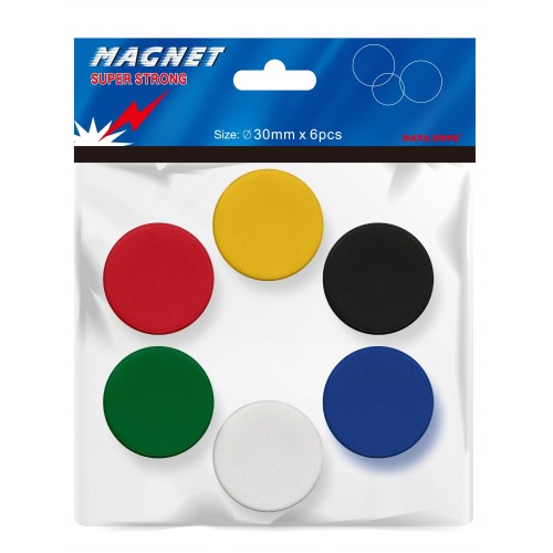 Magneter 30mm Blandade färger 6/fp Magneter 30mm Blandade färger 6/fp