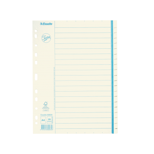Pärmregister papper Jopa A4, 20 flikar otryckta 10/fp