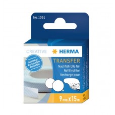REFILL: Reservrulle Herma 1061 till dispenser HERMAfix transfer Avtagbar, 9mm x 15m