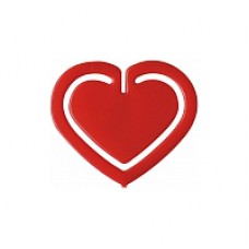 Gem plast Laurel Hjärta/Hjärtformade 30mm Röd 12/fp