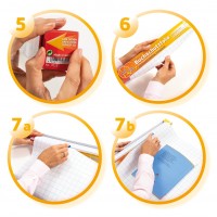 Bokplast/Plastfolie självhäftande, 40cm x 10m, Blankt, i dispenser med inbyggd avrivning Bokplast/Plastfolie självhäftande, 40cm x 10m, Blankt, i dispenser med inbyggd avrivning