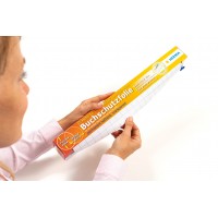 Bokplast/Plastfolie självhäftande, 40cm x 10m, Blankt, i dispenser med inbyggd avrivning Bokplast/Plastfolie självhäftande, 40cm x 10m, Blankt, i dispenser med inbyggd avrivning