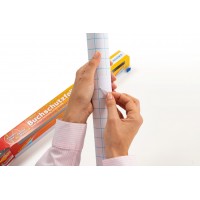 Bokplast/Plastfolie självhäftande, 40cm x 10m, Blankt, i dispenser med inbyggd avrivning Bokplast/Plastfolie självhäftande, 40cm x 10m, Blankt, i dispenser med inbyggd avrivning