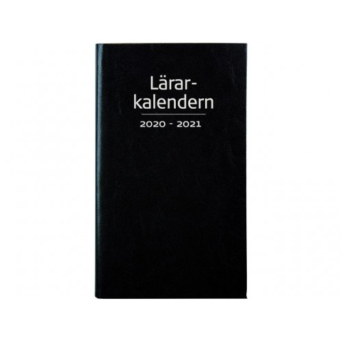 Lärarkalender: Lilla lärarkalendern Burde i svart konstläder