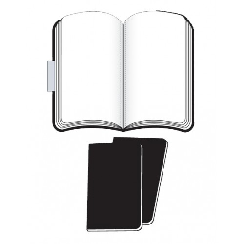Anteckningsbok Moleskine Volant Journals Plain Notebook Pocket, olinjerad Svart 2/fp Anteckningsbok Moleskine Volant Journals Plain Notebook Pocket, olinjerad Svart 2/fp